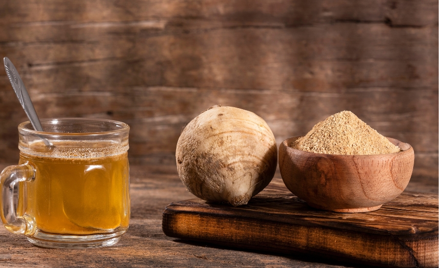 Chá maca peruana e ginseng